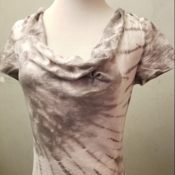 Calvin Klein tie-dyed droop neck top (M6) - Picture 2 of 6